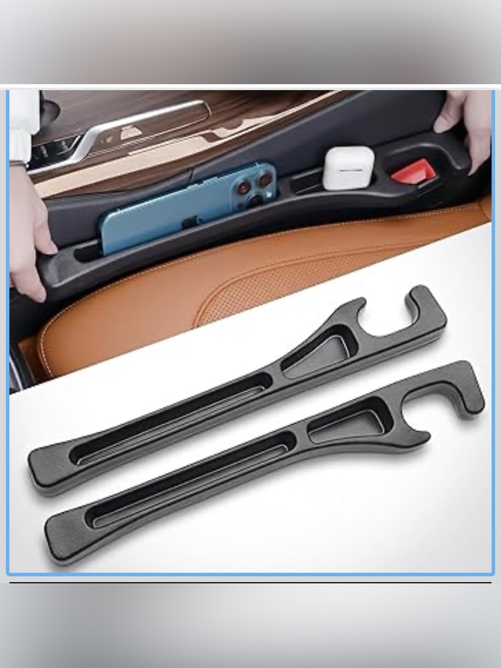 Car Seat Gap Organizer Filler - Black